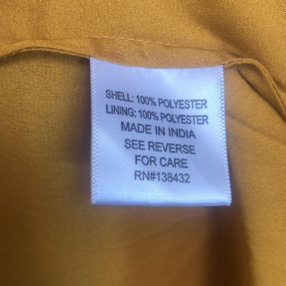 ModCloth mustard spaghetti strap long maxi dress Sz 0 New with tags - Picture 11 of 11